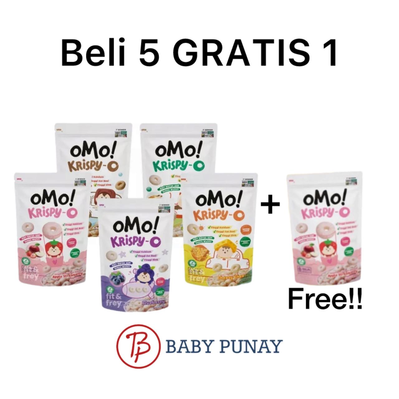 [BUY5GET1] OMO! Krispy - O Snack bayi / snack bayi sehat / puff bayi / cemilan bayi no pengawet cemilan mpasi / snack mpasi