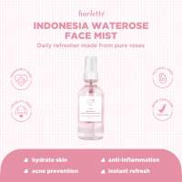 Harlette Indonesia Waterose Face Mist | Dry Dehydrated Combination Oily Acne Prone Skin Moisturizer Wajah Hydrating Pelembap