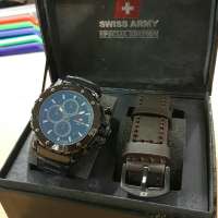 Jam tangan Pria Swiss Army SA-9165-100% Bonus Baterai Cadangan - Bergaransi - Bonus Tali cadangan Sesuai Stok - Mesin Crono Dan Tanggal aktif - Lengkap dengan box