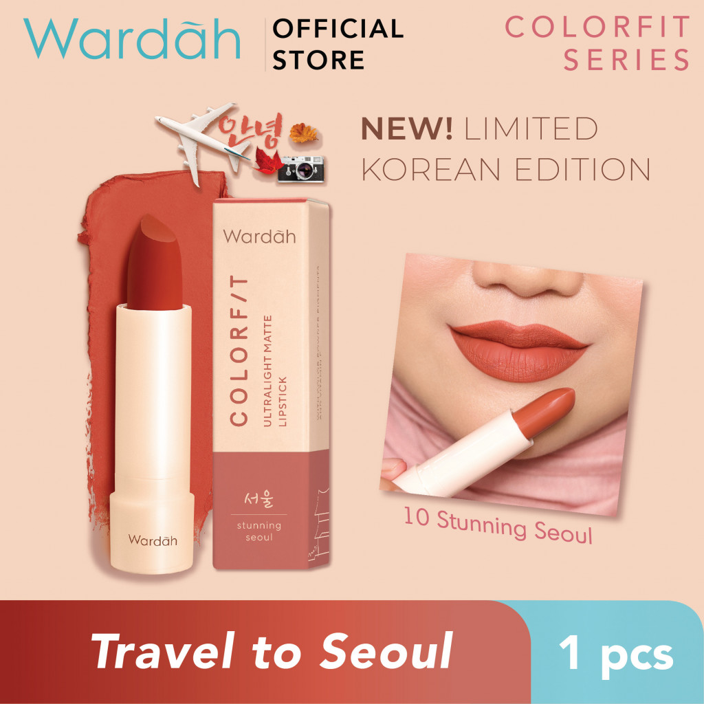 [LIPSTICK ALA KOREA] WARDAH Colorfit Ultralight Matte Lipstick -Korean Limited Edition Shade 09-1...