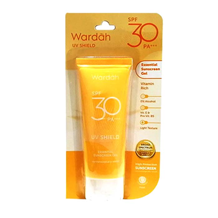 Wardah Sun Protection Gel UV Shield SPF 30 / Sunscreen / Sunblock / Tabir Surya Wardah 40 ml