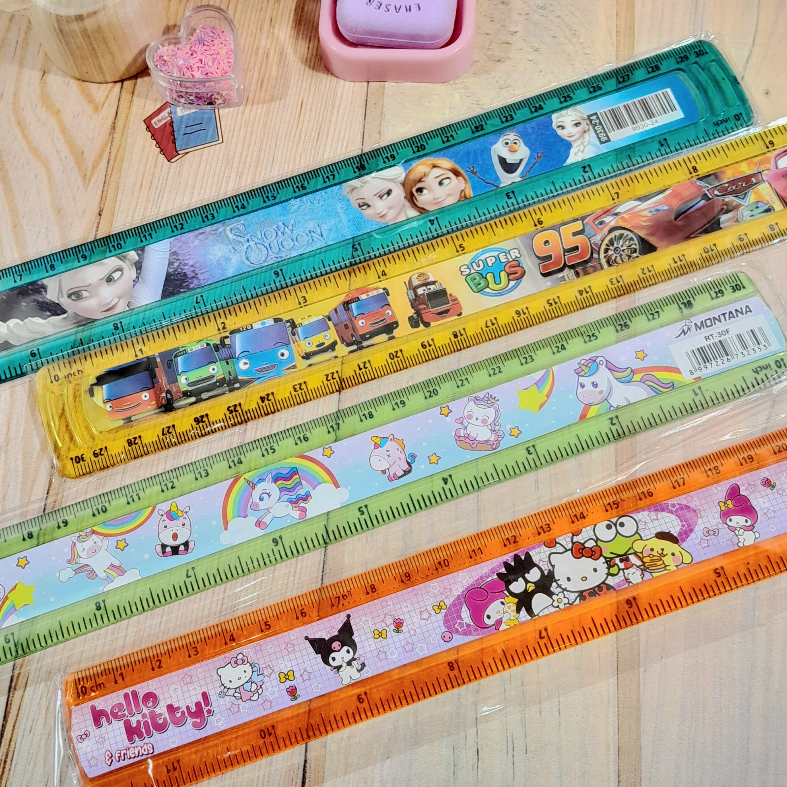 PENGGARIS 30 CM KARAKTER LUCU CUTE UNIK BAHAN PLASTIK HARGA TERMURAH MISTAR PANJANG ALAT TULIS SEKOLAH ANAK TERLENGKAP KUALITAS TERBAIK READY GROSIR DAN COD