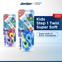 JORDAN Oral Care Kids Step 1 Twin Super Soft - Sikat Gigi
