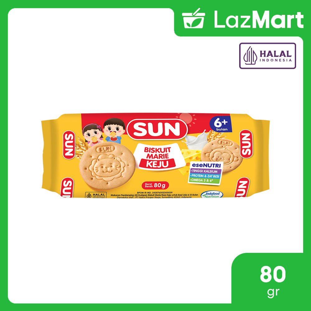 SUN Biskuit Marie Keju Roll 80gr