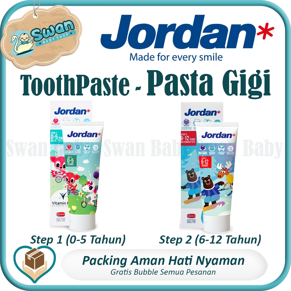 Jordan Toothpaste Odol Step 1 (0-5 years) /Step 2 (6-12 years)