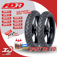 (FREE PENTIL) BAN LUAR FDR SPORT XR EVO (80/90 - 90/90 - 100/70 - 80/80 - 90/80 - 100/80 - 110/80 - 120/70 - 140/70) RING 14 / - 14 BAN MATIC TUBELESS / TUBLES /  PCX / ADV / BEAT / VARIO 150 / GENIO / AEROX / SCOOPY / FAZZIO