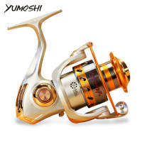 Reel Pancing Spinning 12 Ball Bearing YUMOSHI EF1000 / EF3000 / EF5000 / EF6000 / EF9000 - Silver