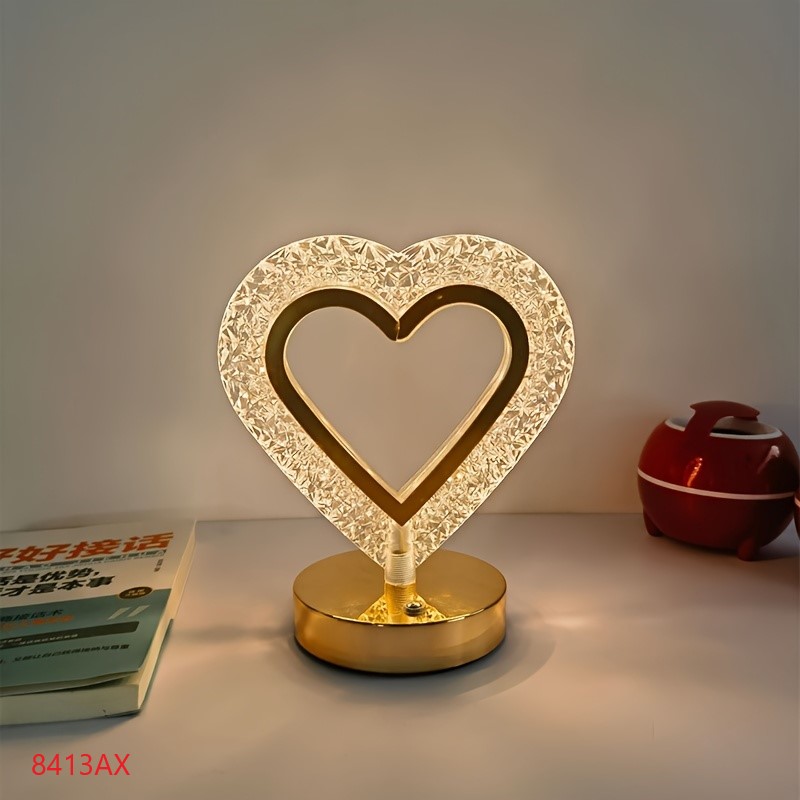 LAMPU DEKORASI MEJA STYLE NORDIC / LAMPU TIDUR MEWAH ESTETIK 3 WARNA / LAMPU TIDUR MODEL BULAN BINTANG OVAL DAN LOVE