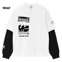 Workout Streetwear Kaos lengan panjang Longsleeve Oversize Dobel Layer Funneral