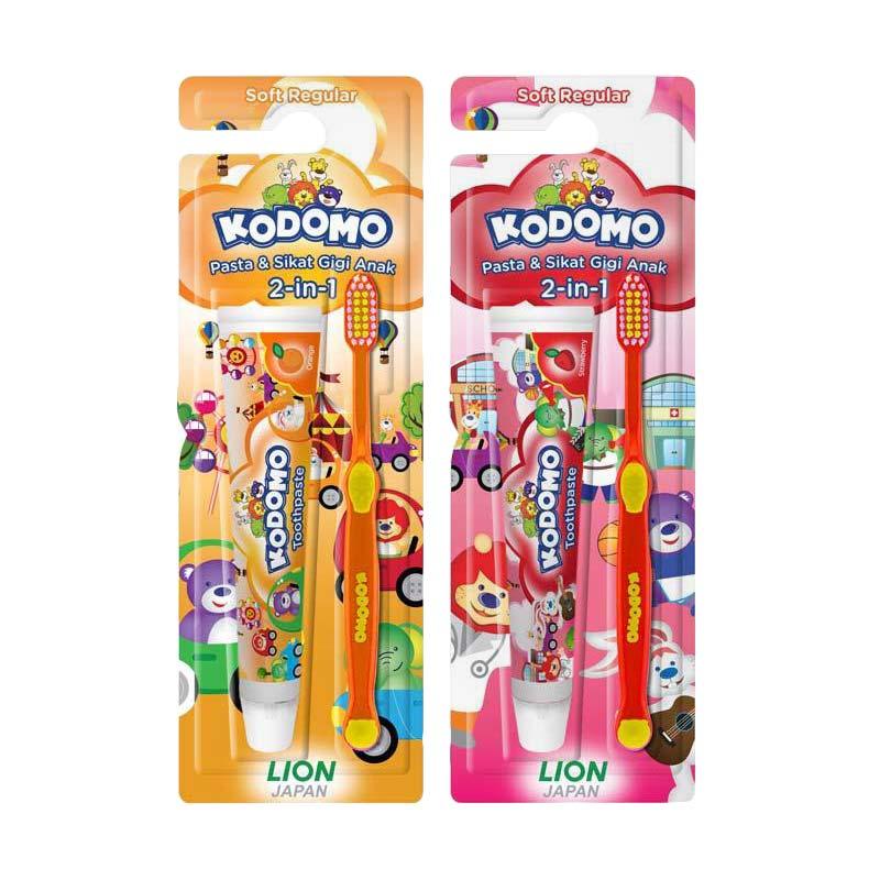 KODOMO Toothbrush 2in1 / Sikat Gigi Dan Pasta Gigi
