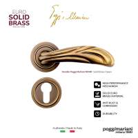 Gagang Pintu - Handle Pintu Poggi Mariani NOOR Bronze Sat Opaco (R)