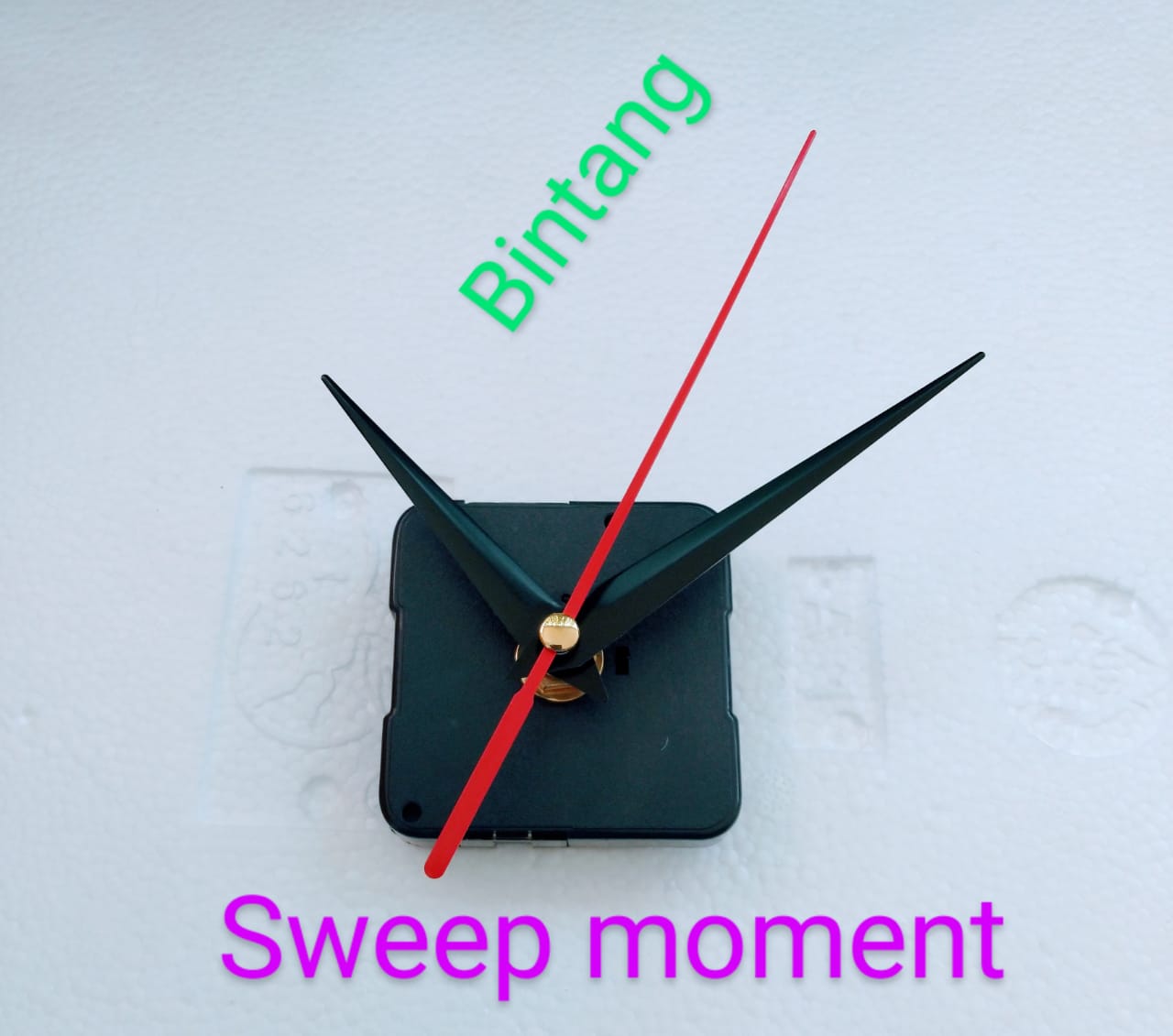 mesin jam dinding sweep moment tanpa bunyi detik