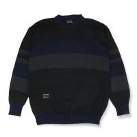 Guten Inc - Sweater Rajut Pria Knittwear Stripes Black