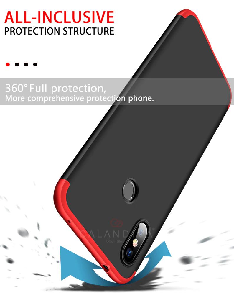 Calandiva Hard Case Xiaomi Redmi Note 6 Pro (6.26 Inch) Casing Premium Front Back 360 Degree Full Protection Januari 2019 - 4 Calandiva Hard Case Xiaomi Redmi Note 6 Pro (6.26 Inch) Casing Premium Front Back 360 Degree Full Protection - 4