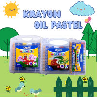 Agatis - Oil Pastel Crayon - Krayon Anak Mewarnai - Murah Lengkap - 12 18 24 Warna