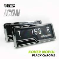 TGP Sepasang Tutup Plat Nomer Cover Plat Nomor ICON Timbul Universal Semua Motor