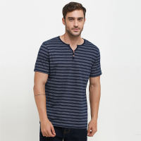Cressida The Next Level - Kaos Pria Henley D092 - Navy