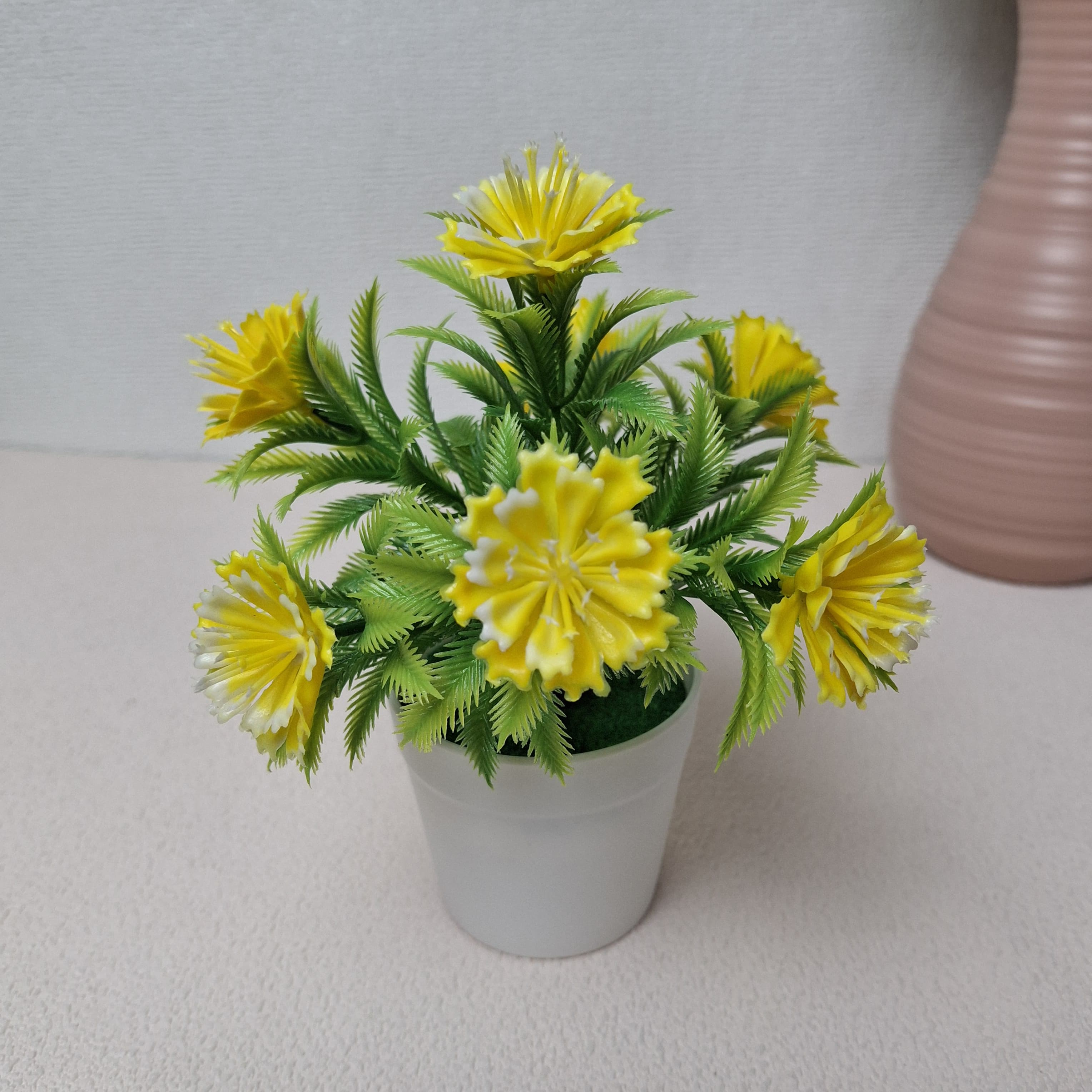 Sampai7an PBP60 / Pot Bunga Tanaman Hias Plastik Dekorasi Ruangan Meja Artificial Flower Ornamen Buatan Pajangan Hiasan Cantik / COD