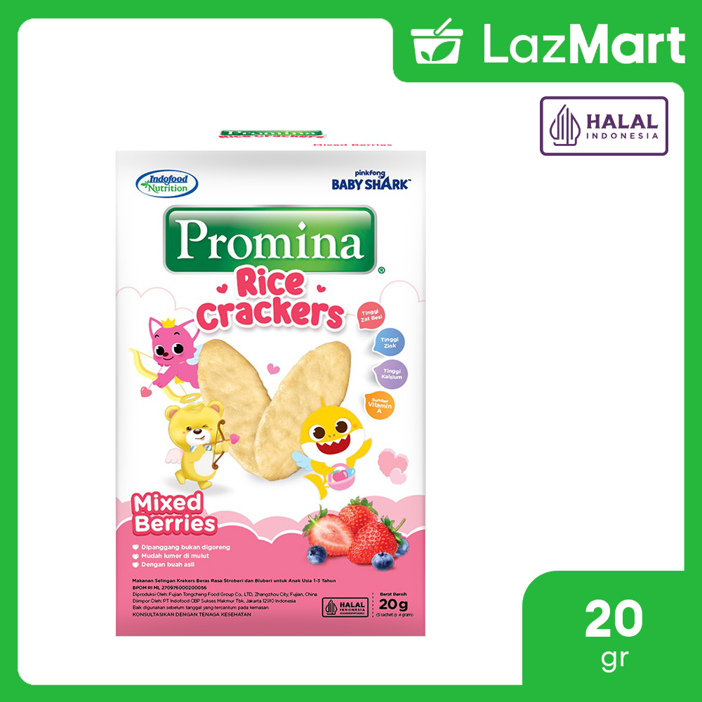 Promina Rice Crackers Mixed Berries 20gr