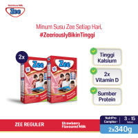 Zee Reguler Strawberry Milk 340gr (2pcs) - Susu Tumbuh Tinggi Lebih Cepat