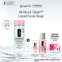 Clinique All About Clean Liquid Facial Soap - Cleanser 200ml | 3 Skin-Typed Formulas Oily Dry Mild [10.10 Exclusive]