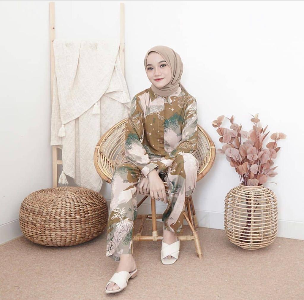 NEW ONE SET NAURA | SETELAN WANITA TERBARU | SETELAN RAYON MOTIF TERLARIS | RAYSHA GALERY | BISA COD new one set naura | setelan wanita | setelan rayon motif terlaris | raysha galery | bisa cod