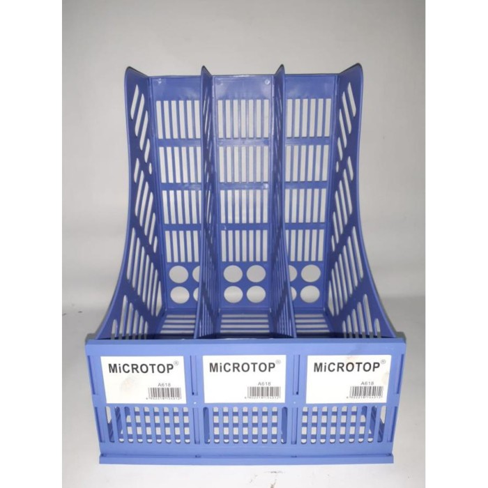 BOS Box File Plastik 3susun/Box Keranjang/Dokumen/Book Organizer/Rak - Hitam
