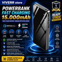 Powerbank Viverr U1 15.000 Mah LED lampu fast charging Resmi 1 Tahun.