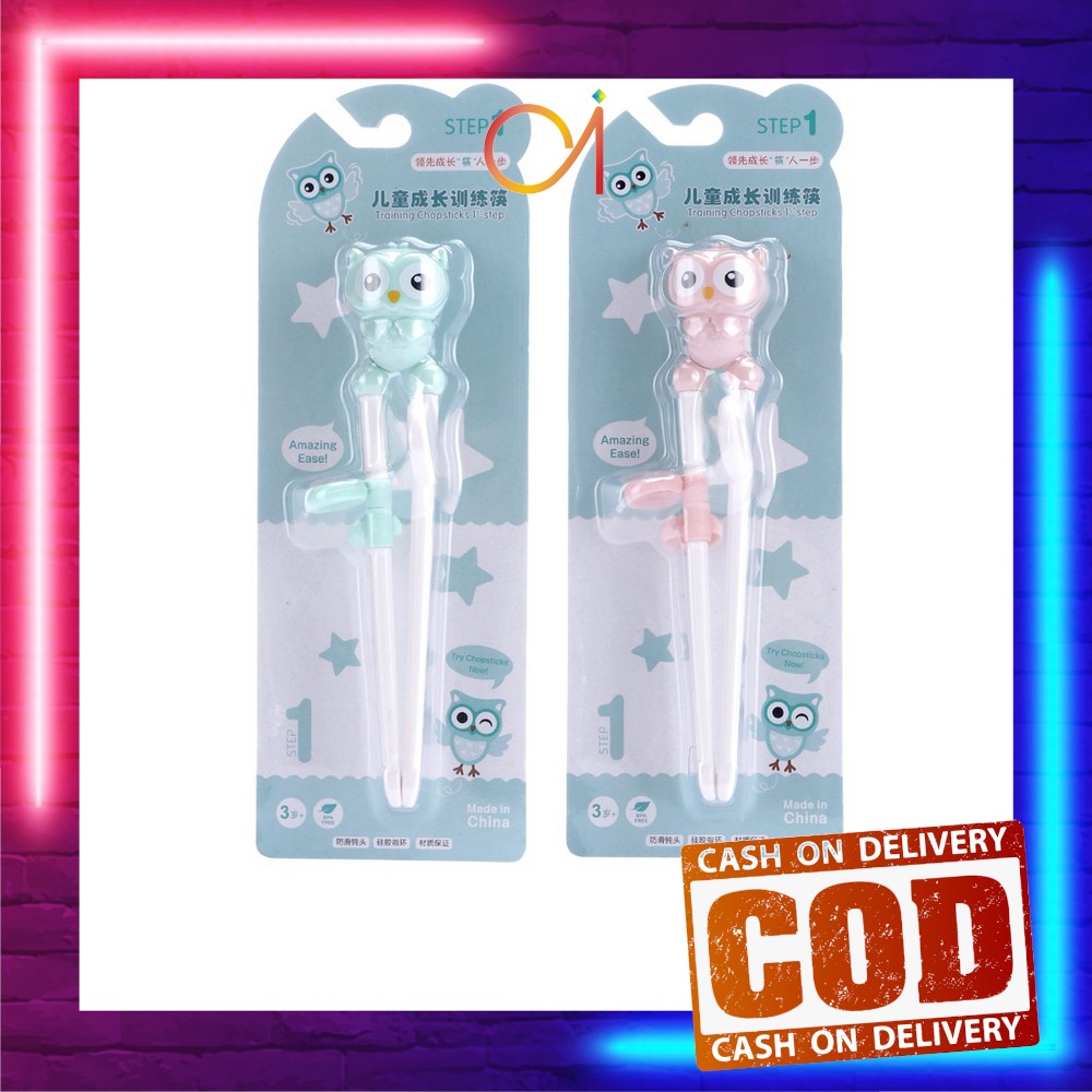 AI-C355 Sumpit Anak Karakter Training Chopstick / Sumpit Latihan Anak / Alat Makan Anak Bayi / Sumpit Anak Belajar Makan