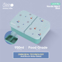 STEIN Lunch Box - Snack Box Mini/Small - Kotak Makan/Kotak Camilan 2 Sekat 950ml