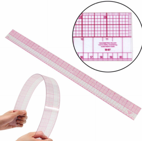 Penggaris Pola / Skala Metric Protractor B-97 (60 CM)