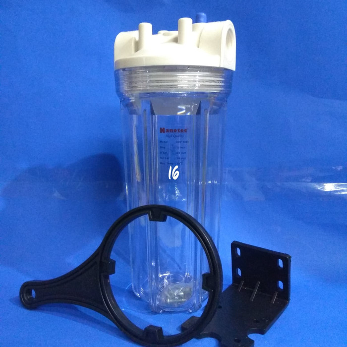 housing filter air 10 Nano 1/2 3/4 (HARGA UNTUK 1 buahlengkap dengan bautbracket dan kunci pembuka)