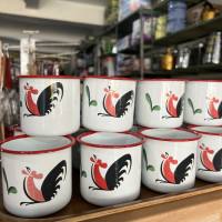 MUG GELAS CANGKIR JADUL 7CM Mug 7cm Mug Enamel Jadul Ayam Jago 7cm Gelas Jago Jadul 7cm 6PCS 1/2Ls