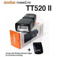 Flash Godox TT 520 Mark II For Nikon & Canon + Wireless Trigger