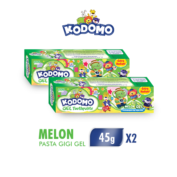 [Paket isi 2] KODOMO Pasta Gigi Melon Tube 45GR