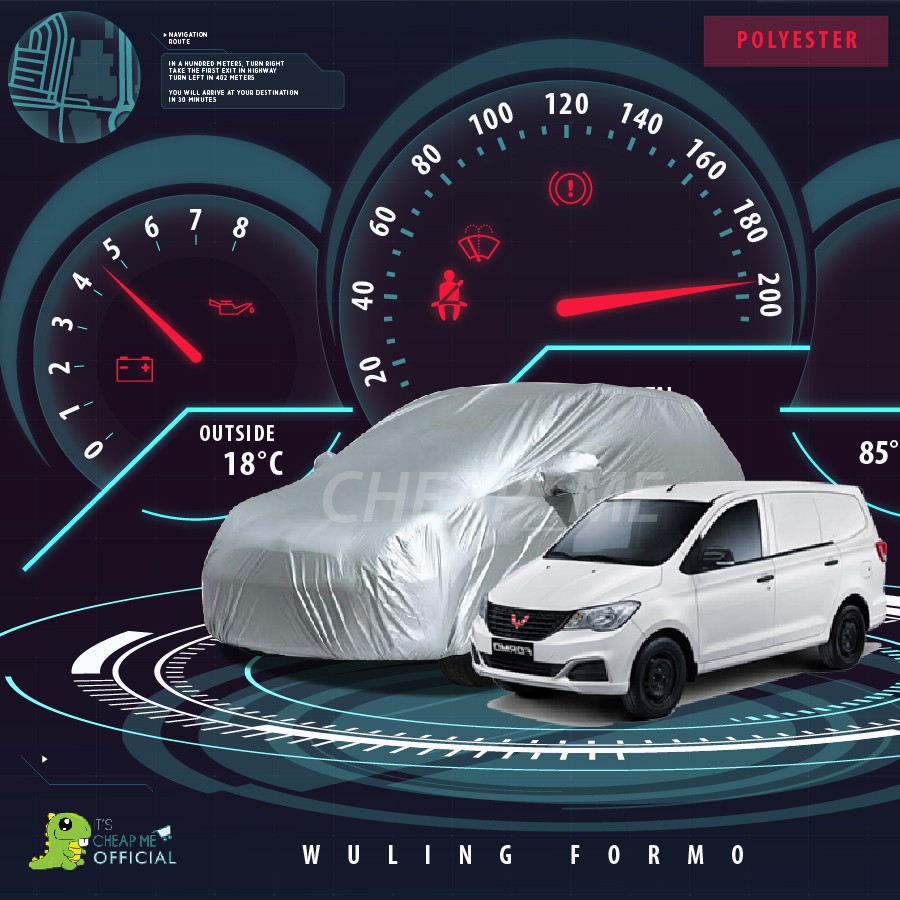 COVER MOBIL WULING FORMO POLYESTER MURAH / BODY COVER WULING FORMO / SARUNG MOBIL WULING FORMO / PENUTUP MOBIL WULING FORMO