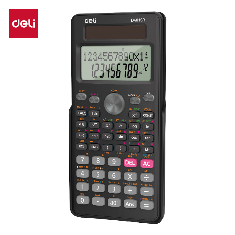 Deli Scientific Calculator / Kalkulator Ilmiah 401 Fungsi Kalkulasi ED401SR