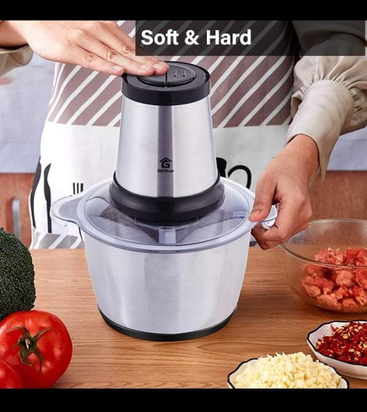 BlessS/ Blender Daging Stainless MKC-818 Blender Daging Serbaguna Chopper Tekan 2 Liter