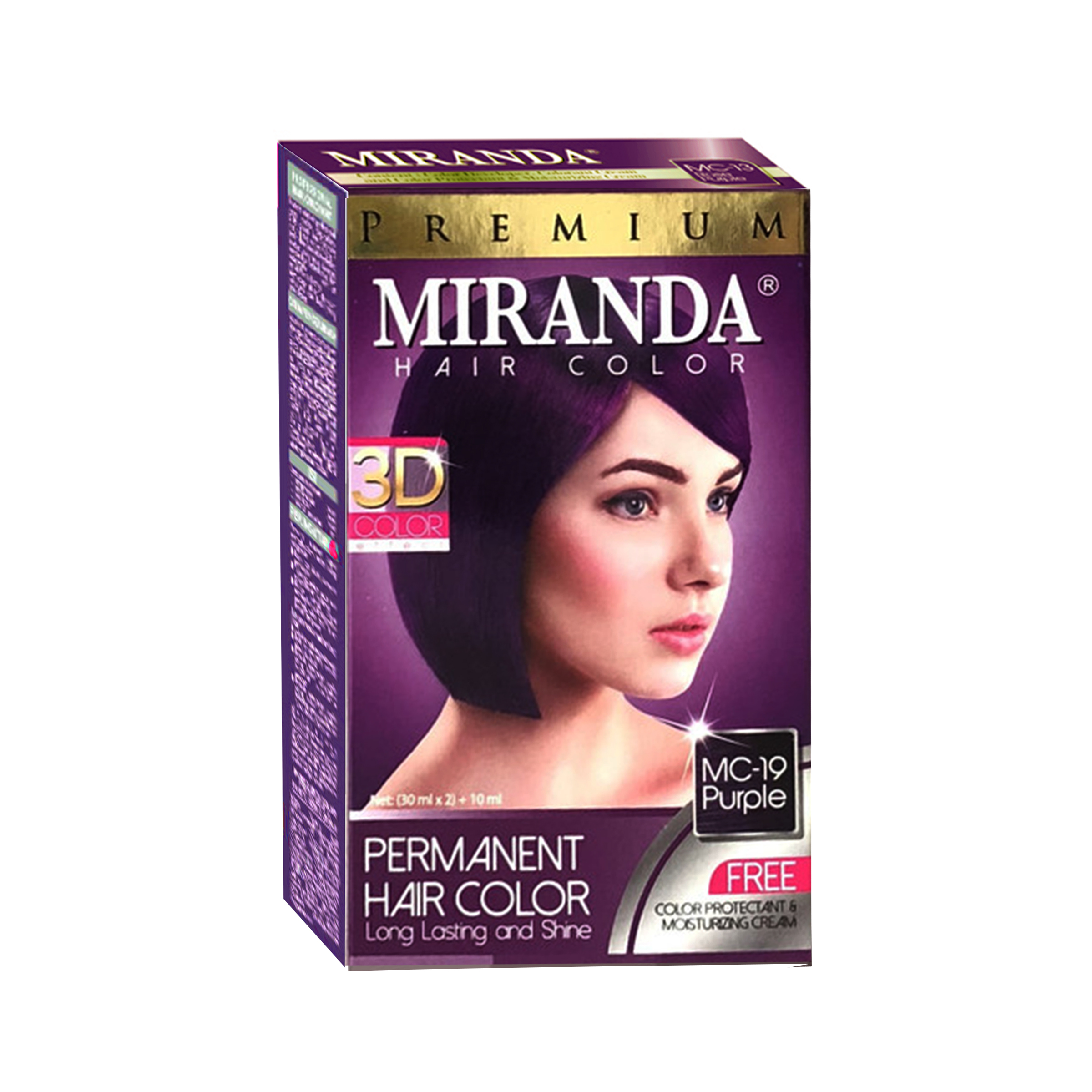 Miranda Premium Hair Color MC-19 Purple 30 ml / Cat Rambut Warna Ungu