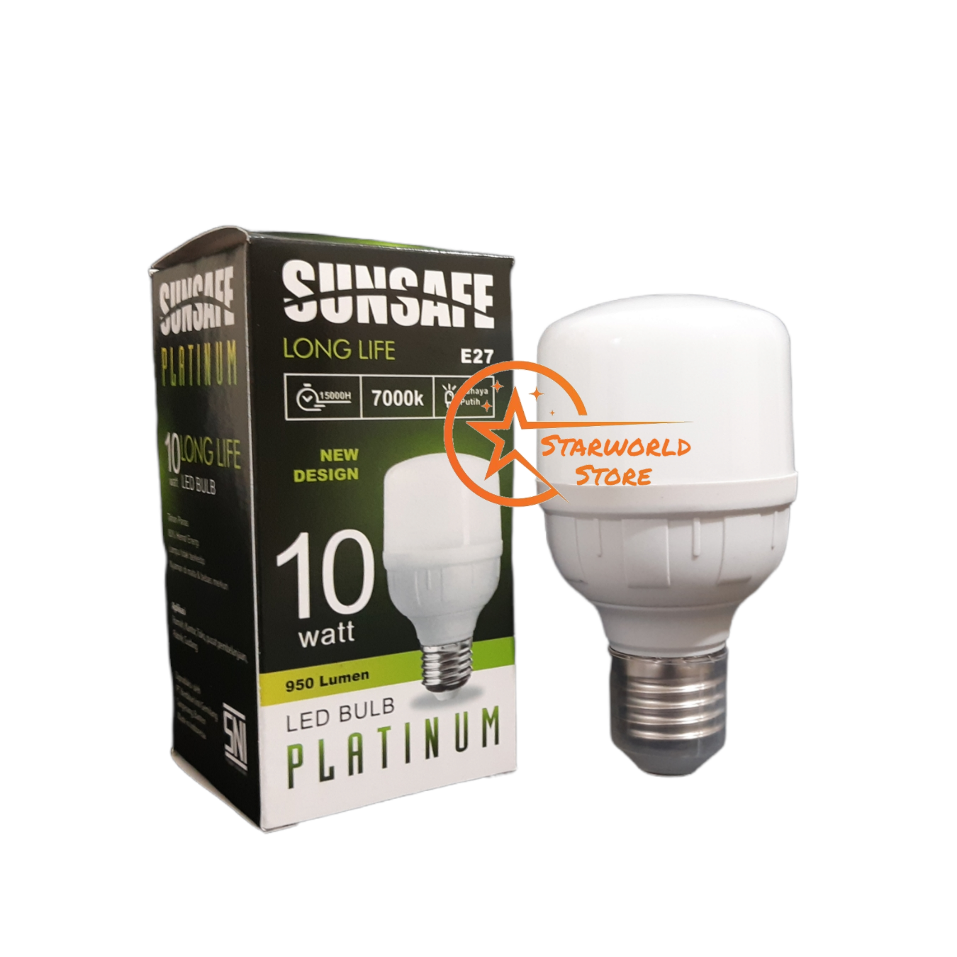 SUNSAFE Lampu Bohlam LED Bulb Platinum Jumbo 10 Watt