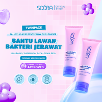 IRIT BEBAS JERAWAT-SCORA Salicylic Acid Gentle Low pH Cleanser Sabun Cuci Muka Oily Acne Prone Skin Friendly [TwinPack 2 Pcs]