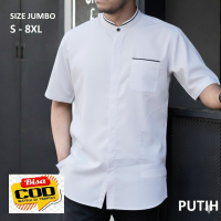 BAJU KOKO DEWASA TERBARU 2023 BAJU KOKO LENGAN PENDEK KOKO JUMBO XXL NAVY