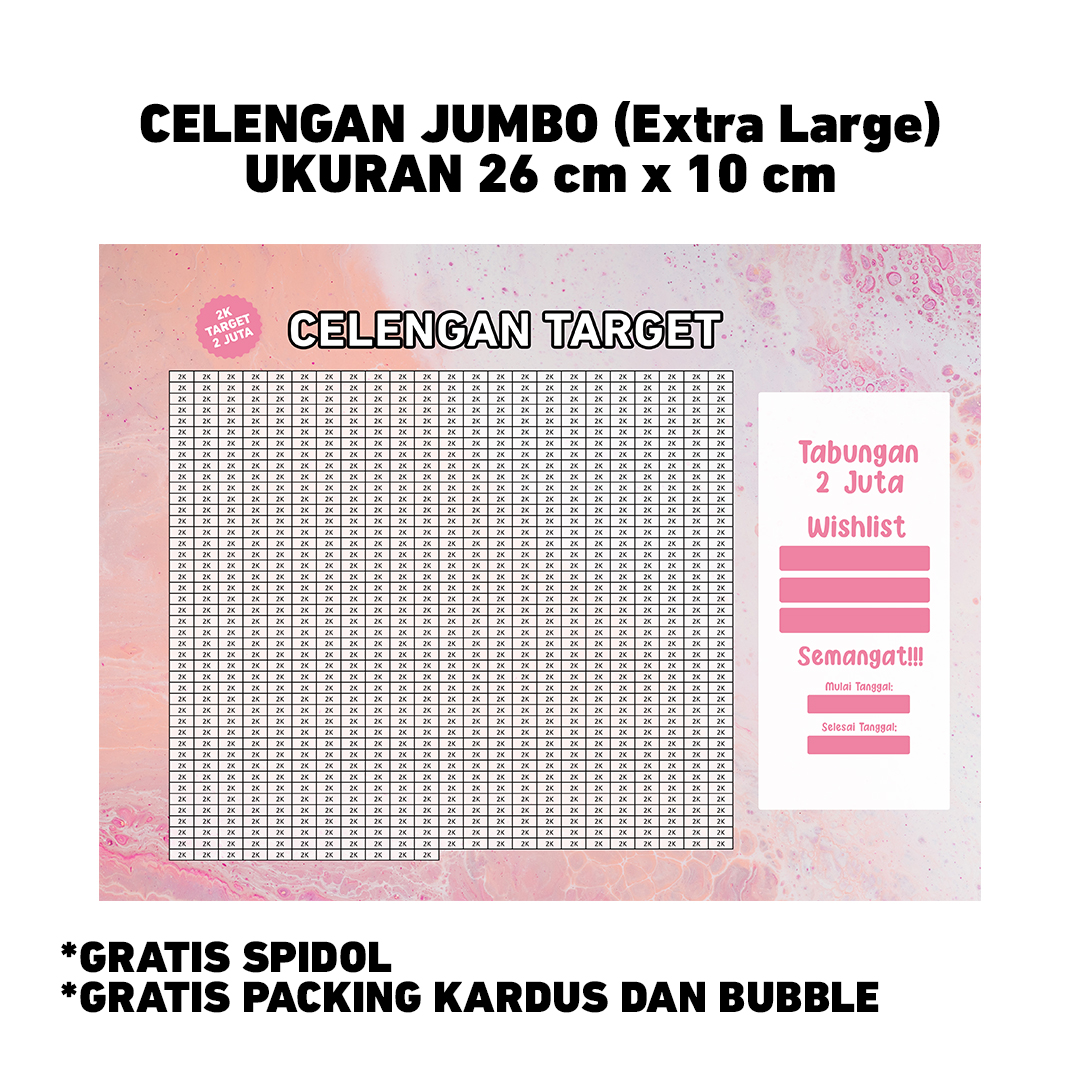 CELENGAN TARGET EXTRA JUMBO UKURAN 26CM X 10CM PALING BESAR