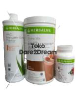 Herbalife Paket Dasar - HAC Mandarin Orange Flavour Shake Mix Herbal Concentrate - Kesehatan ＞ Suplemen makanan ＞ Pengatur Berat Badan ＞ Set Manajemen Berat Badan