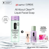 Clinique All About Clean Liquid Facial Soap - Cleanser 200ml | 3 Skin-Typed Formulas Oily Dry Mild [10.10 Exclusive]