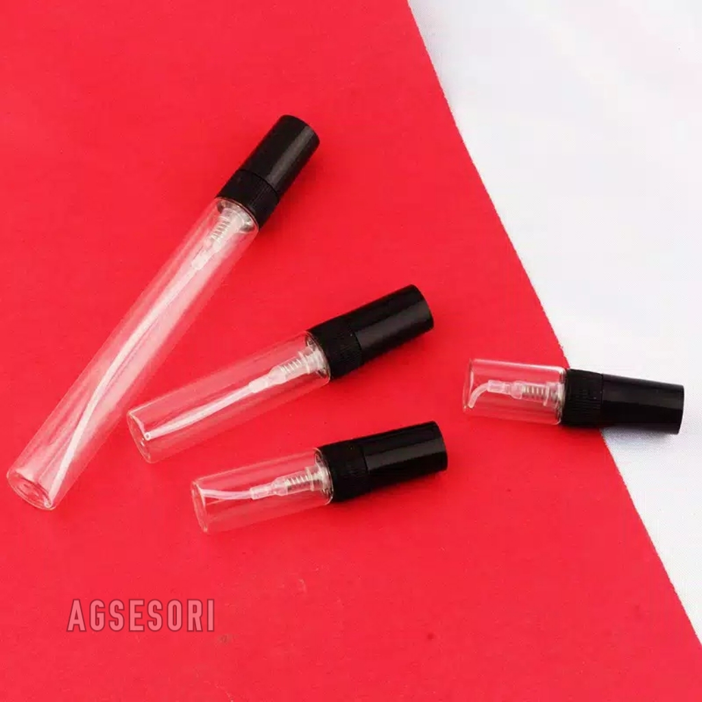 Botol spray bahan kaca 2ml 3ml 5ml 10ml - Botol parfum spray kemasan travel minyak bulus r37 original 8ml 10ml 12ml 15ml 25ml