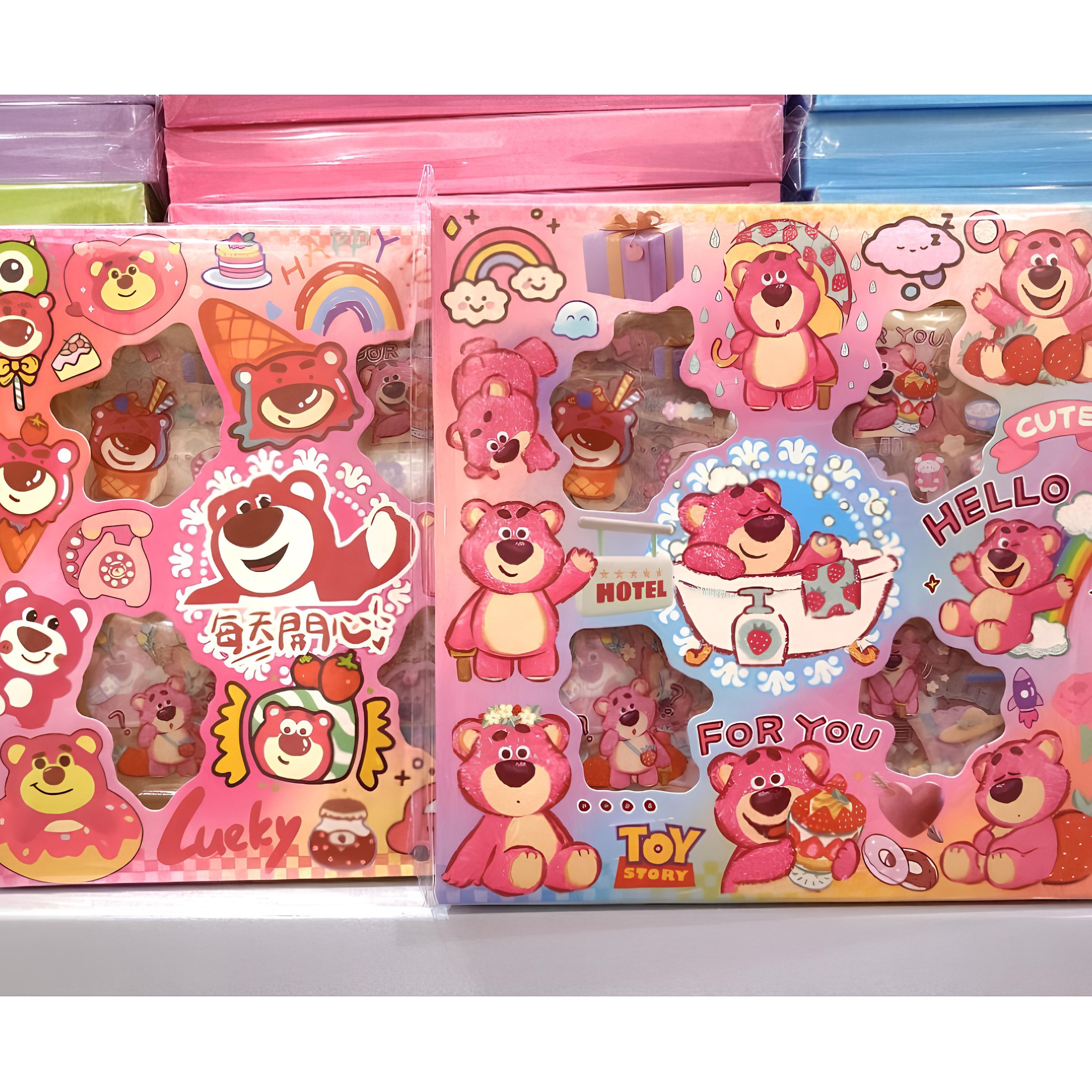 [COD] 1 BOX Stiker Aesthetic 2D Anti Air Bahan PET Sudah Cutting No Repeat |Stiker Botol Hp Stiker Karakter Kartun Lucu Stationery