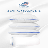 109 Pillow -  PAKET 100RIBU DAPAT 4 BANTAL GULING TIDUR HOTEL  - 100% Silicone Murni