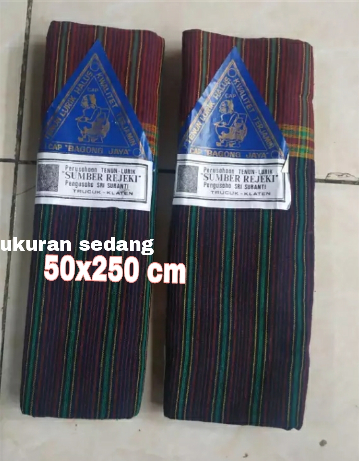 jarik gendong lurik ukuran jumbo panjang 3 meter