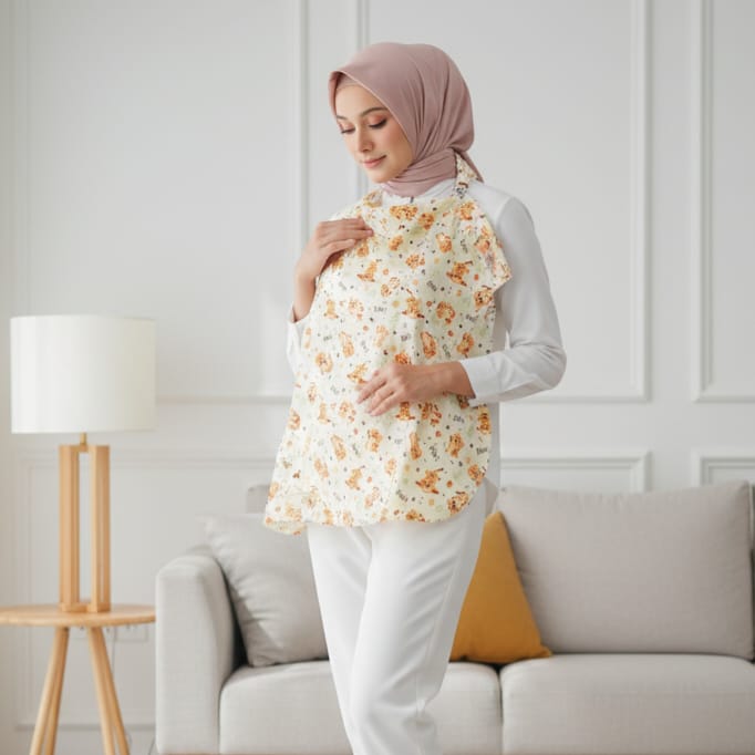 Apron Menyusui - Penutup Menyusui Bayi - Nurshing Cover / Celemek Cover